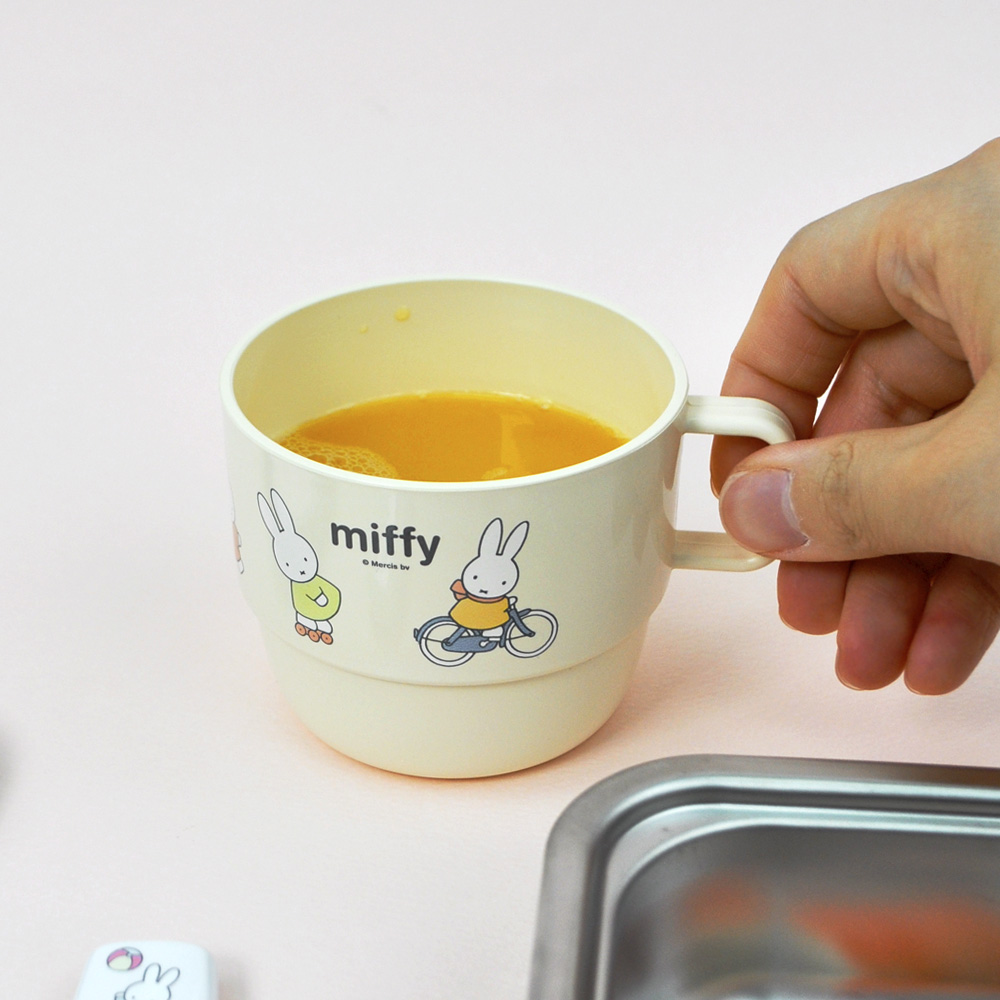 키친유 미피 손잡이 유아 컵 3종 세트 아기 어린이집 양치컵 어린이 물컵 유치원 준비물