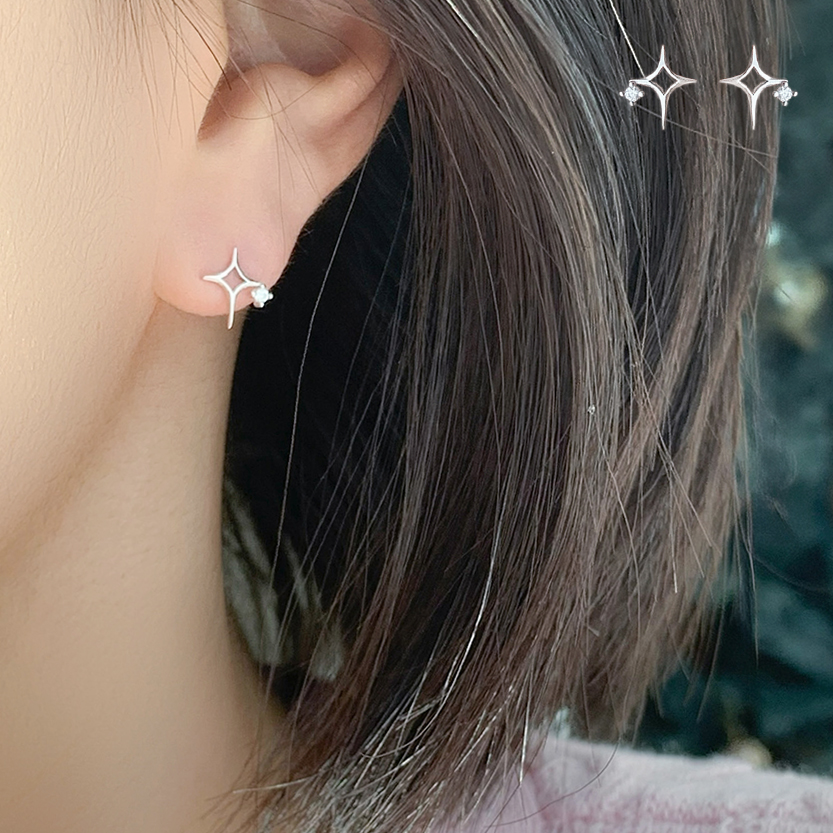 14k 은하수 별 귀걸이 (2color) - 상품 이미지