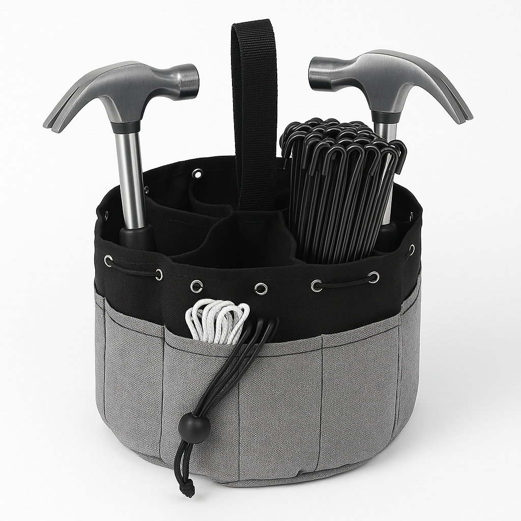 캠핑 공구 팩 가방 오픈형 멀티포켓 자동차 차고 원예도구 창고 다용도 공구함