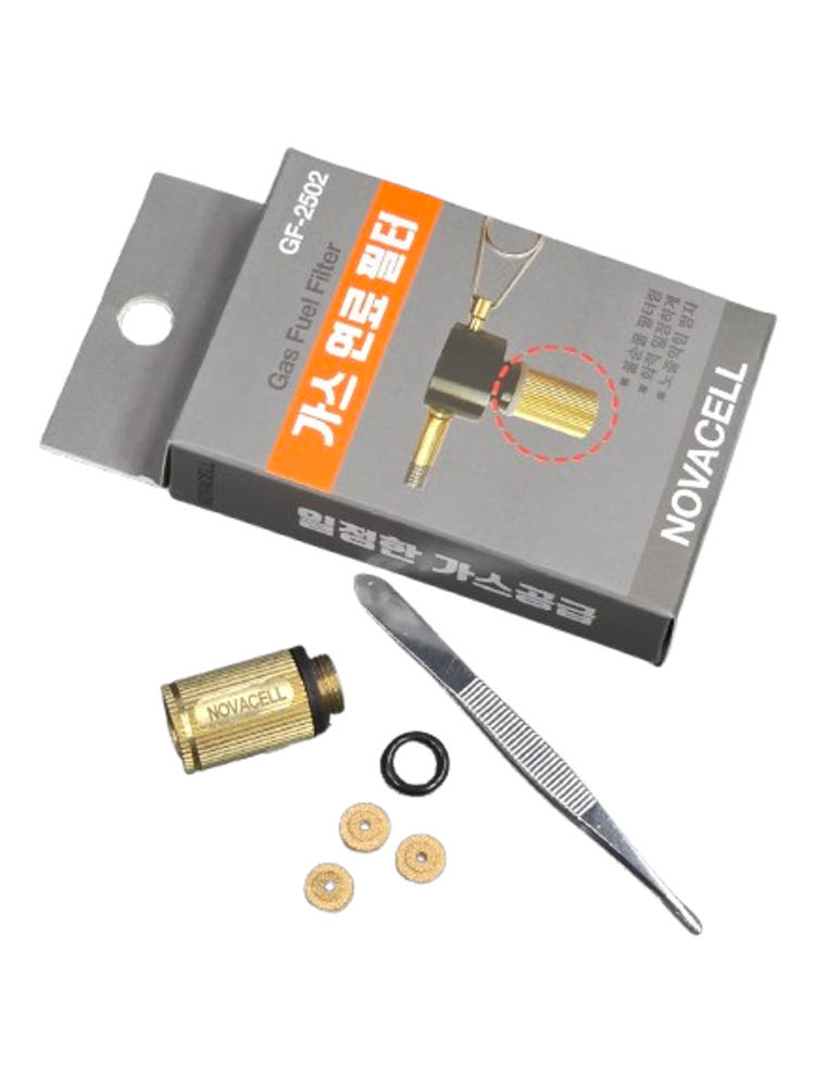 노바셀 이소가스 연료필터 소결필터 불순물 필터링