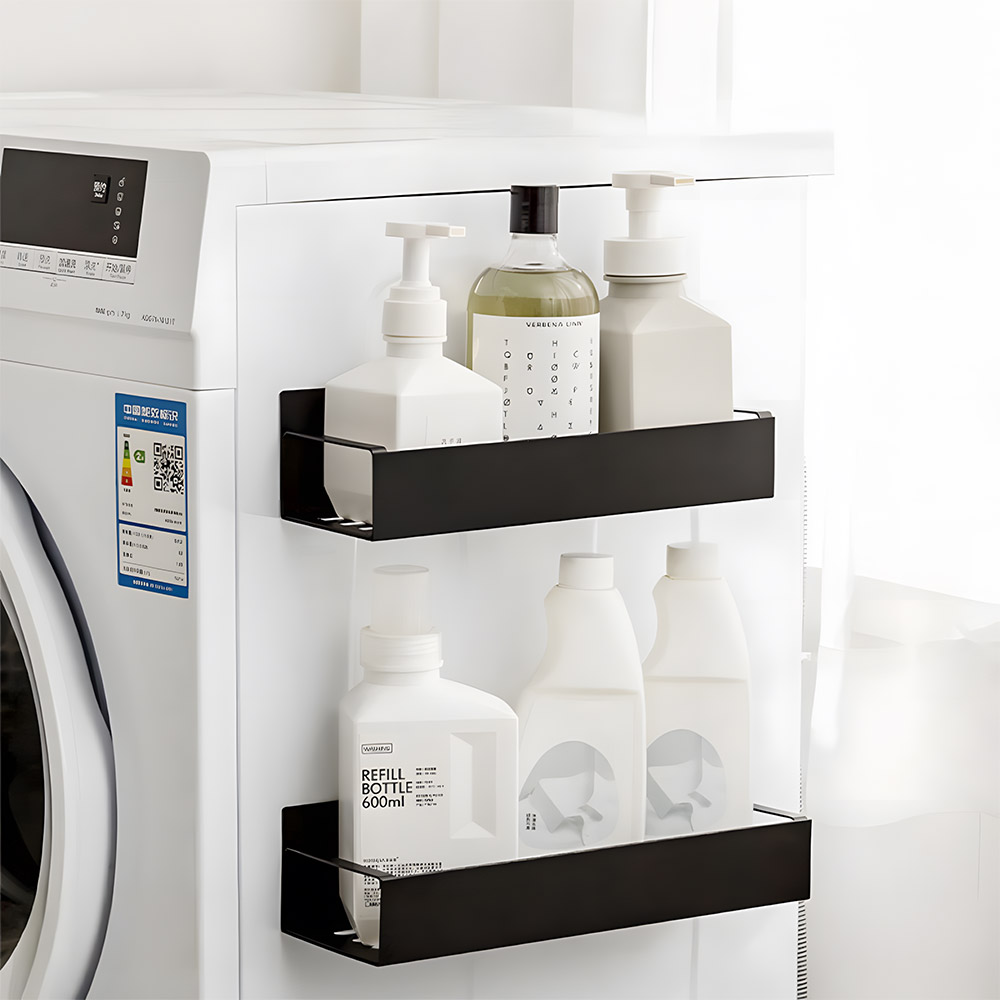 세탁기자석선반 세탁실 현관문 부착형 철제 문걸이 수납선반