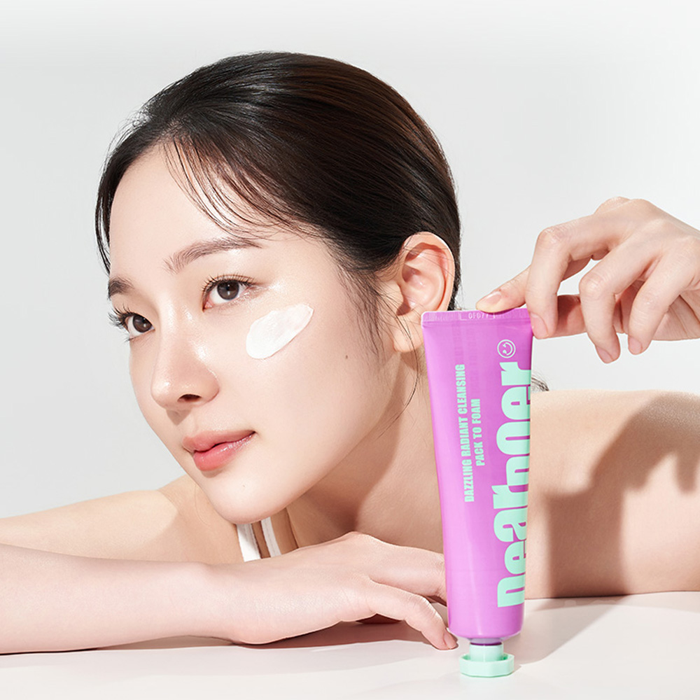디어도어 촉촉한 대즐링 비건 광채 팩 클렌저 올리브영 폼클렌징 100ml, 1개 - 상품 이미지