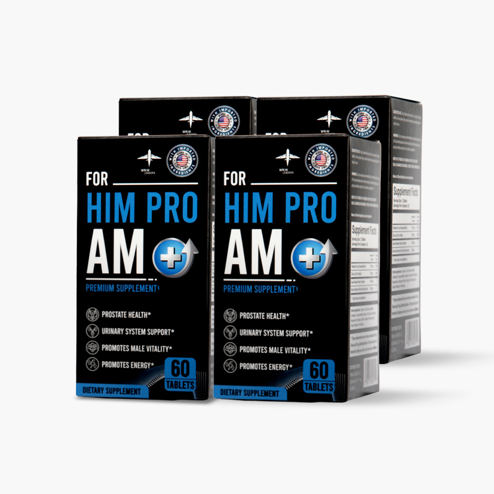 미국FDA 쏘팔메토 전립선 영양제 최다 함량 힘프로AM 60캡슐, 4개