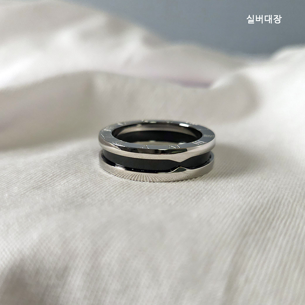 써지컬 스틸 데일리 커플 남자 여자 패션 선물 심플 링 반지 - 상세 이미지 2