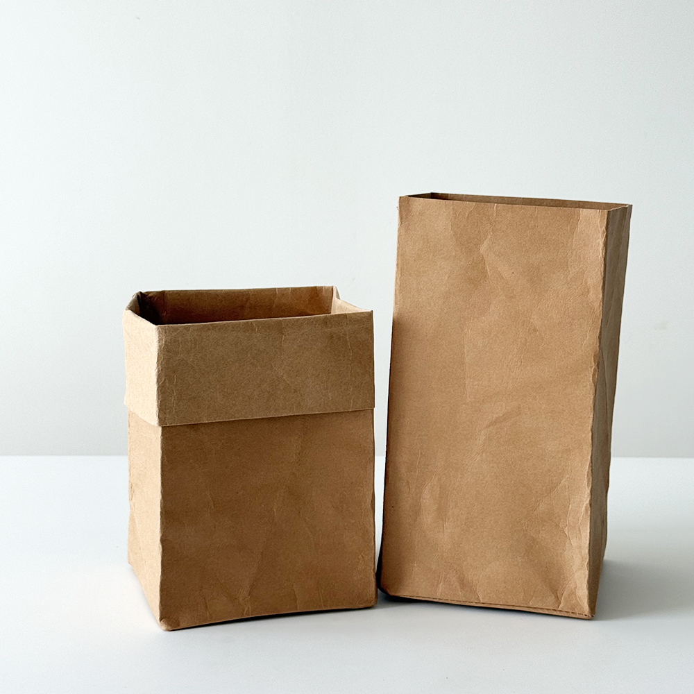페이퍼백 냉장고 야채 보관함 종이 크라프트지 봉투 수납 S