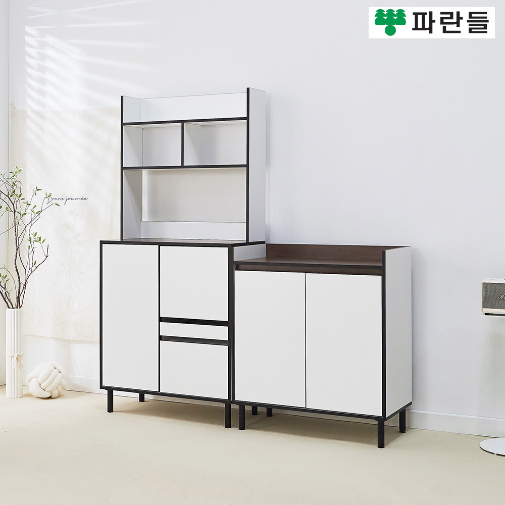 파란들가구 LPM 800 와이드 렌지대 수납장 풀세트 수납장세트 - 상세 이미지 4