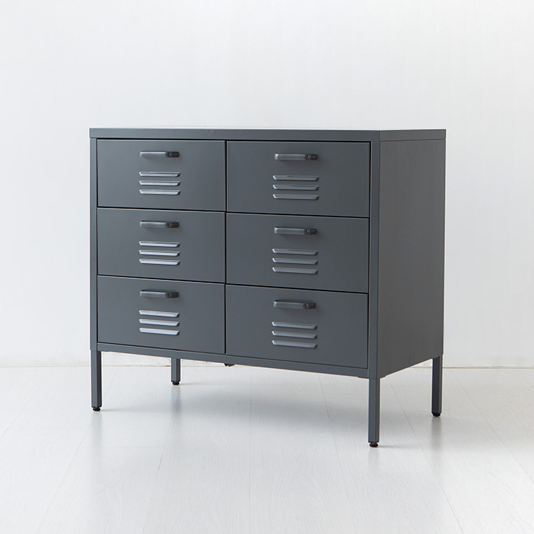 MKB 캐비넷 수납장 6칸 800715 N형 800x400x715mm, 3단, 다크그레이 6562.0434 - 상세 이미지 2