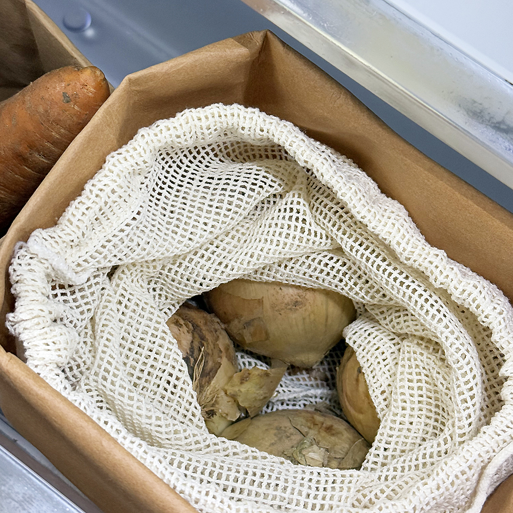 페이퍼백 냉장고 야채 보관함 종이 크라프트지 봉투 수납 S