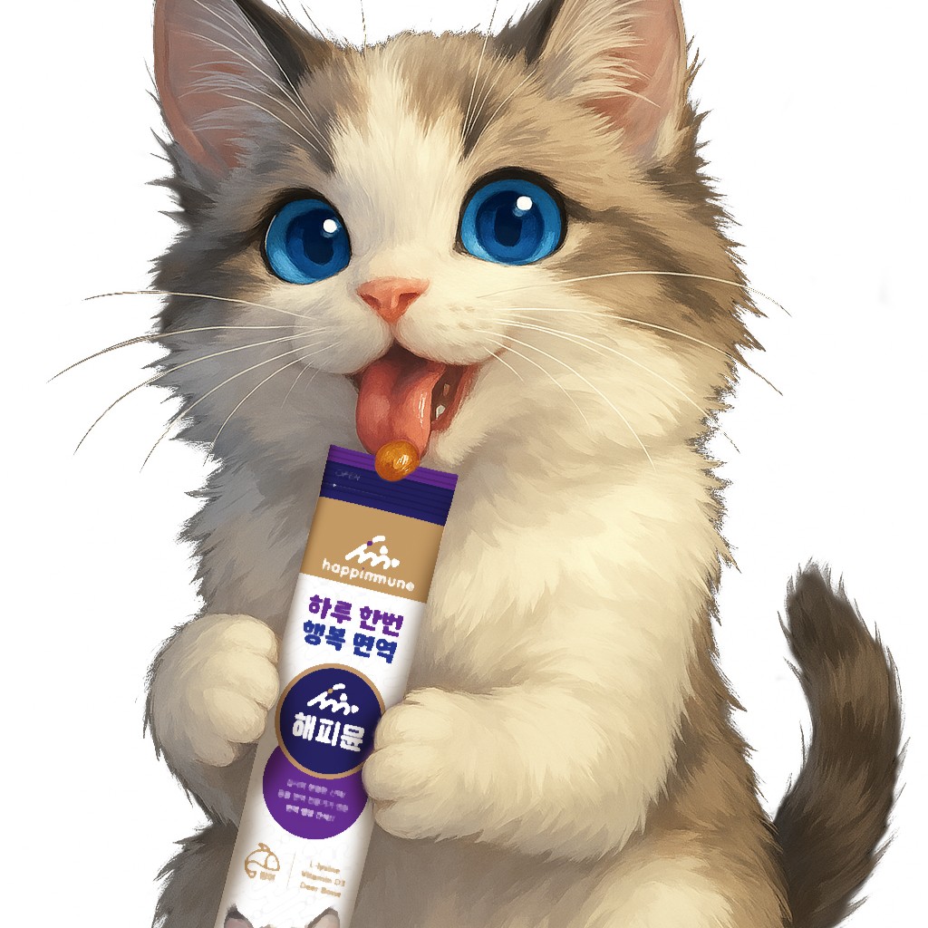 프리미엄 원료를 사용한 냥이 맞춤 기능성 츄르_해피뮨_ - 상세 이미지 3