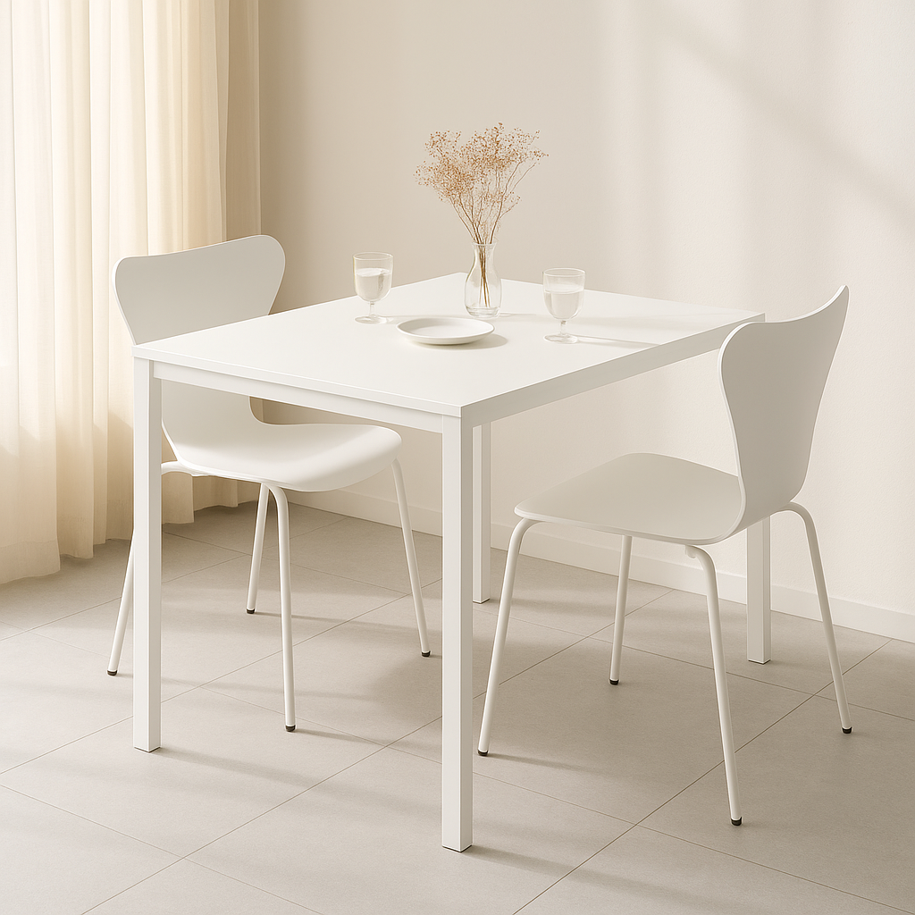 이케아 식탁 테이블 원목 카페 2인용 VIHALS 74 화이트