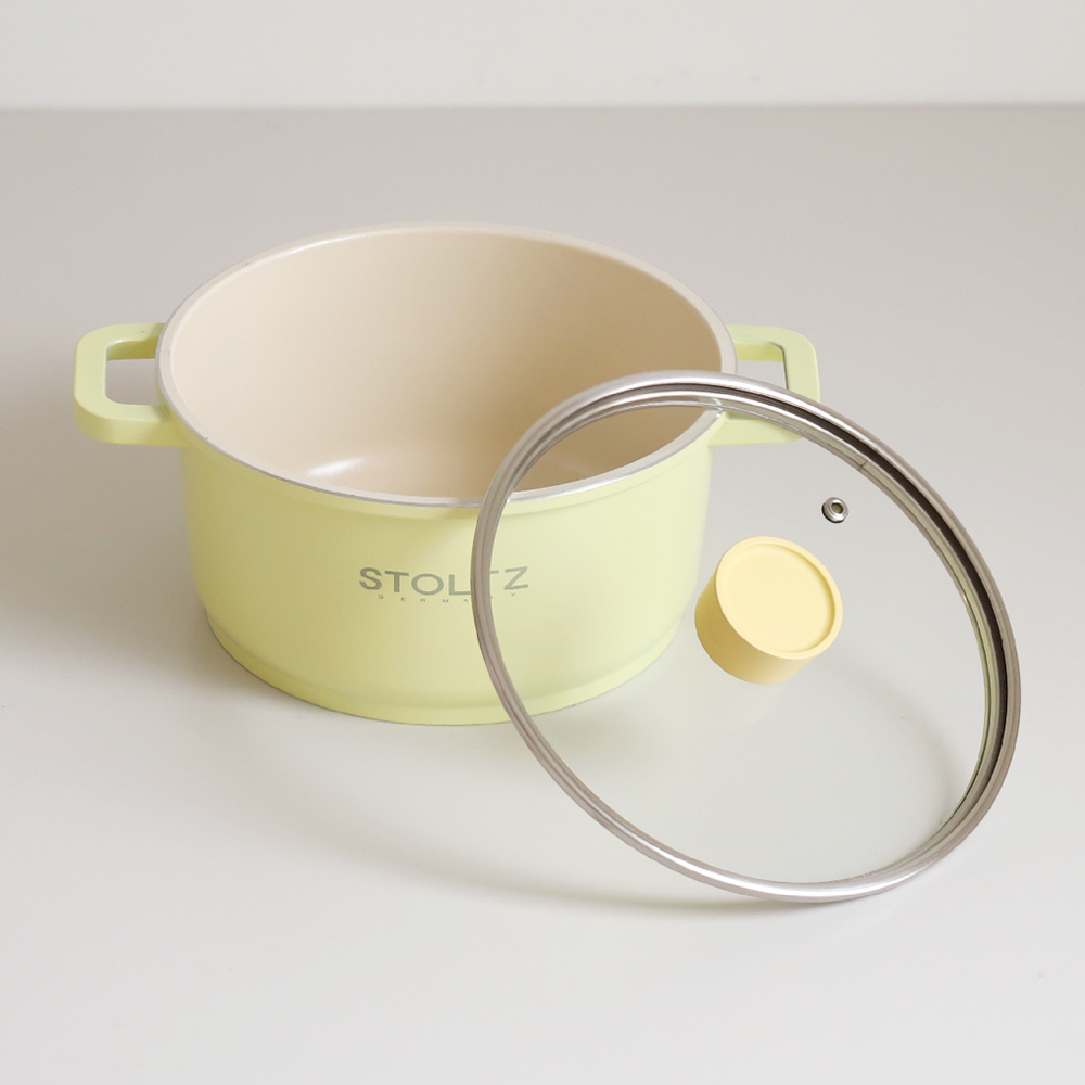 STOLTZ 슈톨츠 머랭 쿡웨어 IH 양수냄비 20cm 국내생산 통주물 냄비 - 상품 이미지