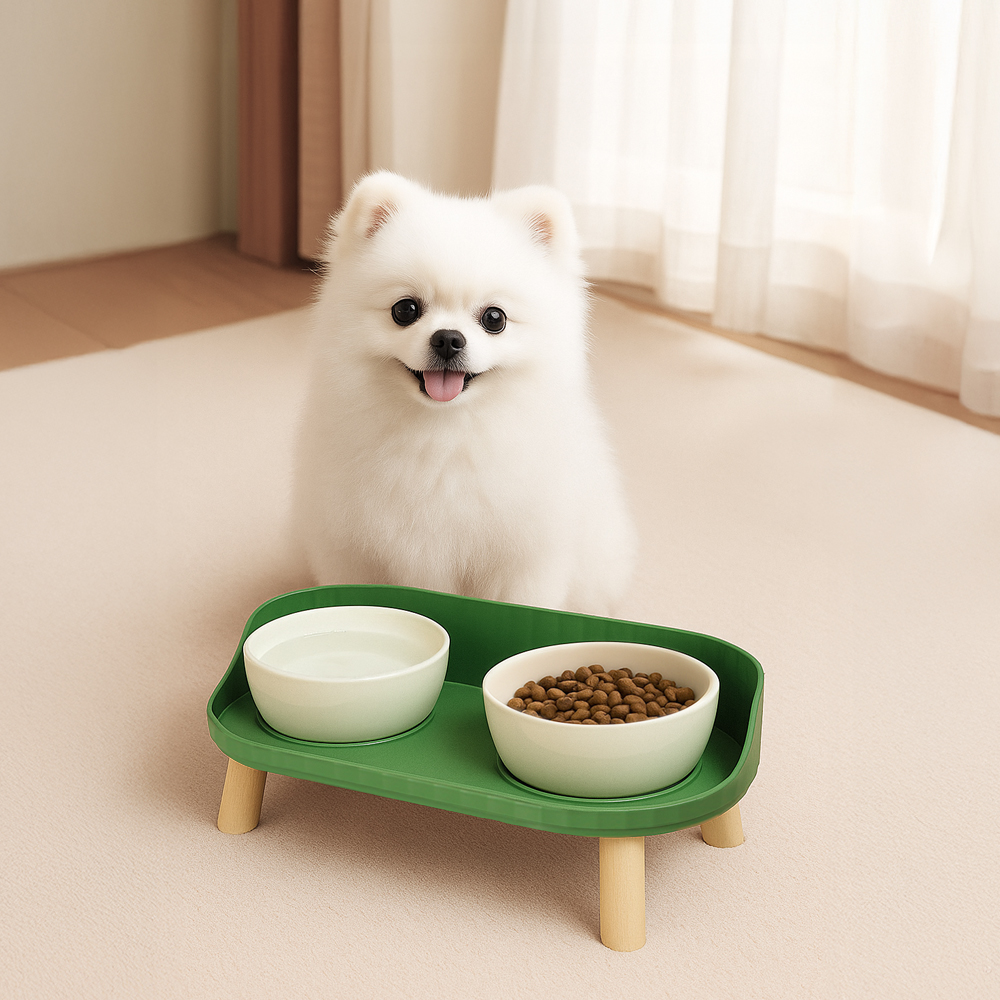 레토 강아지 고양이 밥그릇 도자기 식기 세트 물그릇 식탁