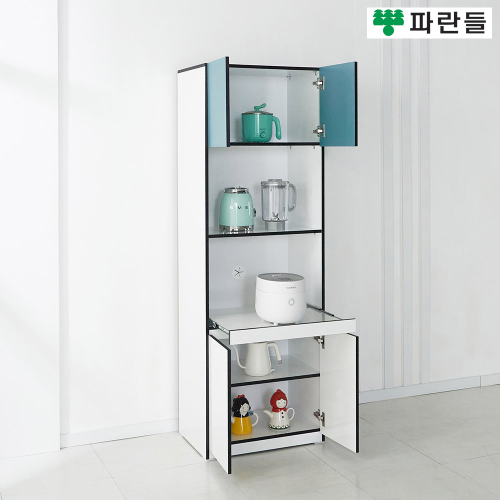 파란들가구 LPM 600x1800 전자렌지대 주방렌지대 주방수납장