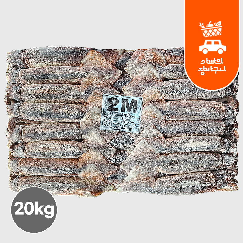 포크오징어 선동 원양산 오징어 20kg 채낚기 수입산 냉동