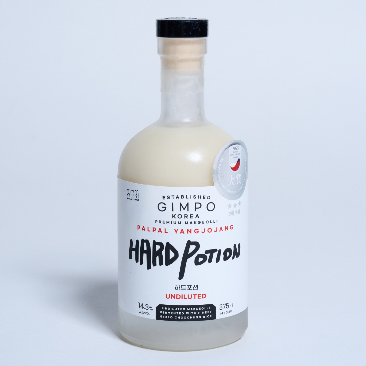 하드포션 막걸리 14.3도 375ml 김포금쌀 프리미엄 탁주 팔팔막걸리 양조장