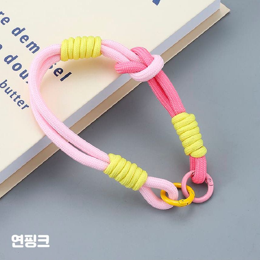 컬러풀 로프스트랩 핸드폰 케이스 태그 홀더 손목 안전고리 유럽 도난 분실 방지 이미지 7