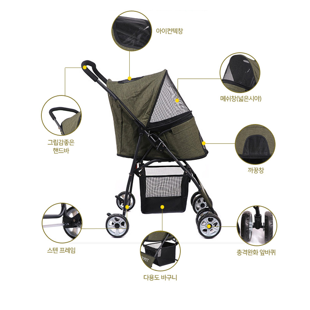 개과천선 루보 반려동물 유모차 캐리어 애견 강아지 고양이 개모차 애견 유모차