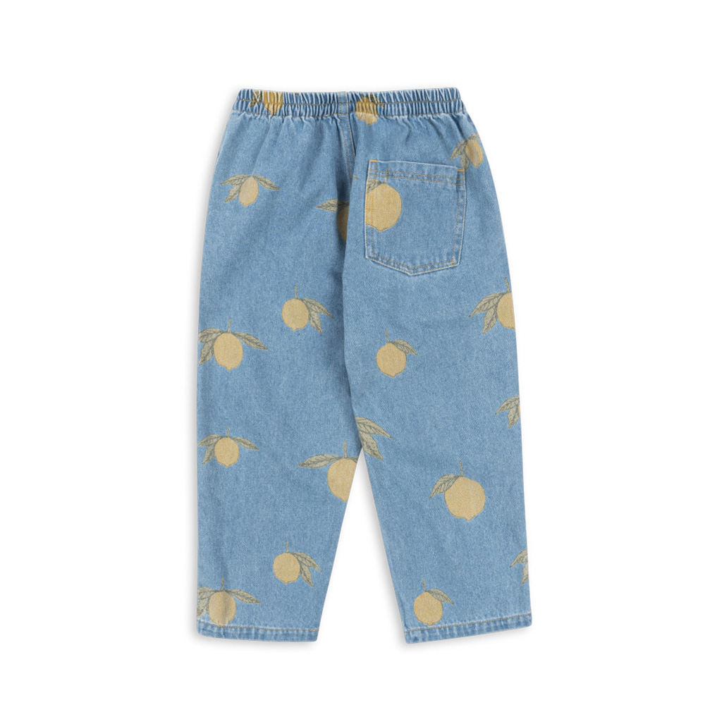 콩제슬래드 키즈 망고 프린트 팬츠 KS102280 LEMON DENIM - 상세 이미지 2
