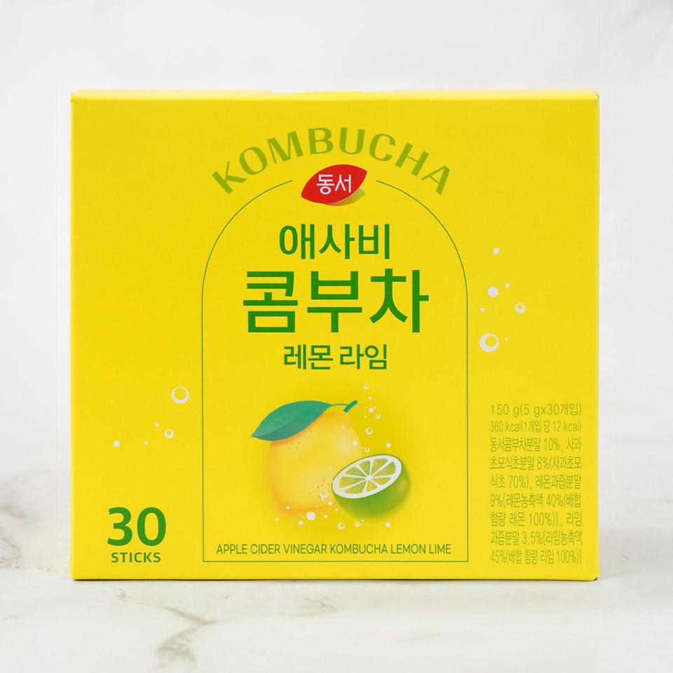 메가마트 동서 애사비 콤부차 레몬 라임 150g(30T) - 메인 이미지