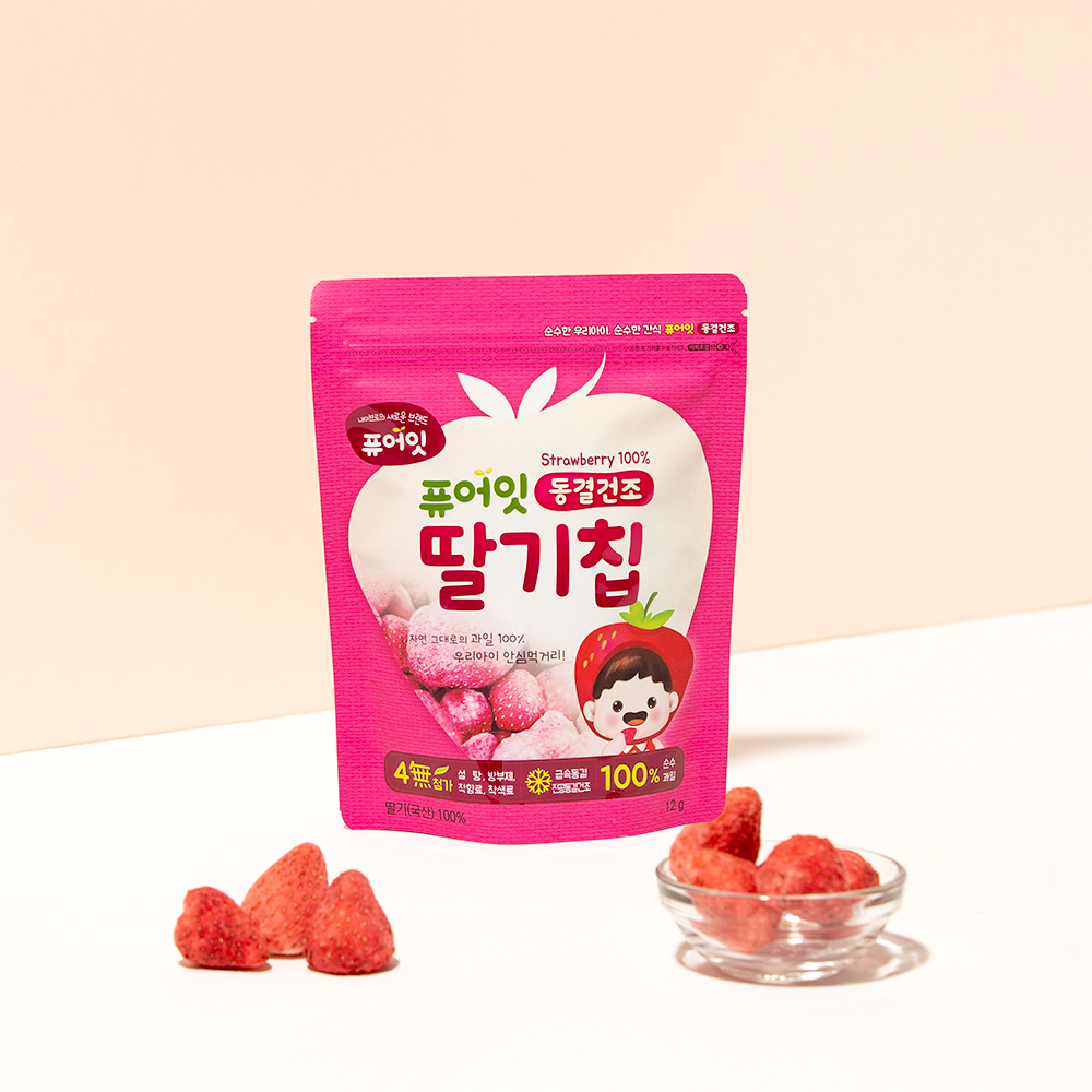 퓨어잇 동결건조 사과칩 3봉+유기농 쌀튀밥 3봉 이미지 8