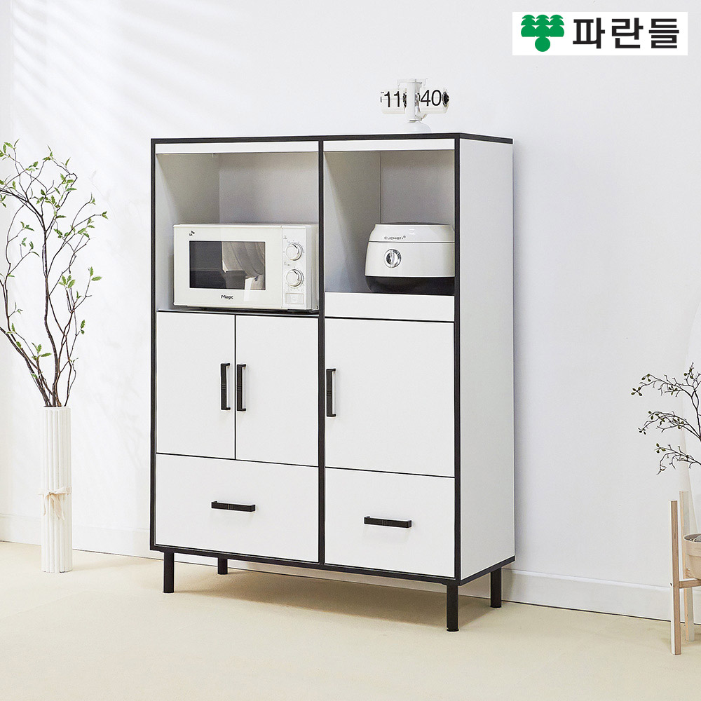 파란들가구 LPM 1000 두칸 전자렌지대 주방렌지대 수납장 - 상세 이미지 3