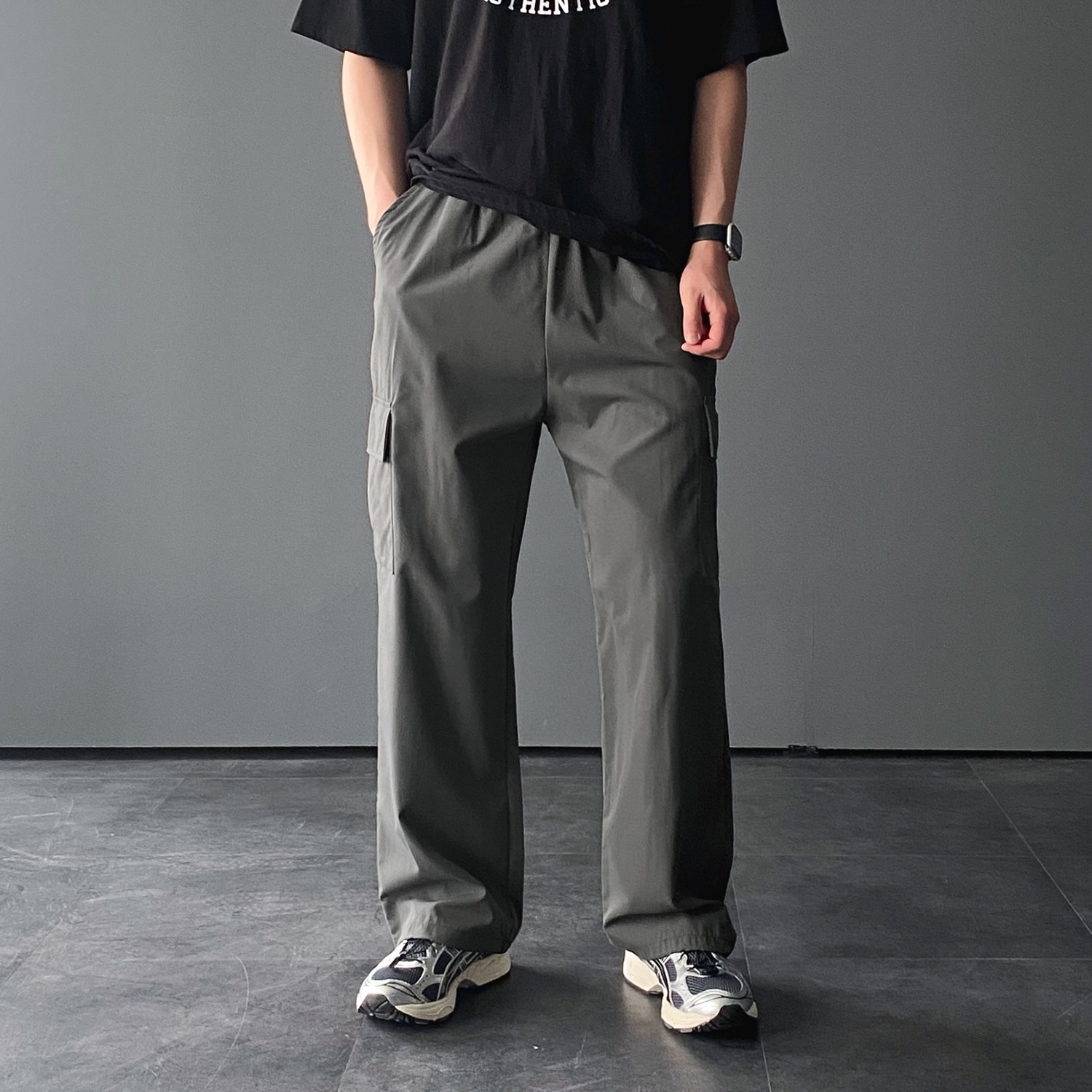 남자카고바지 건빵바지 남자와이드팬츠 - 상세 이미지 3