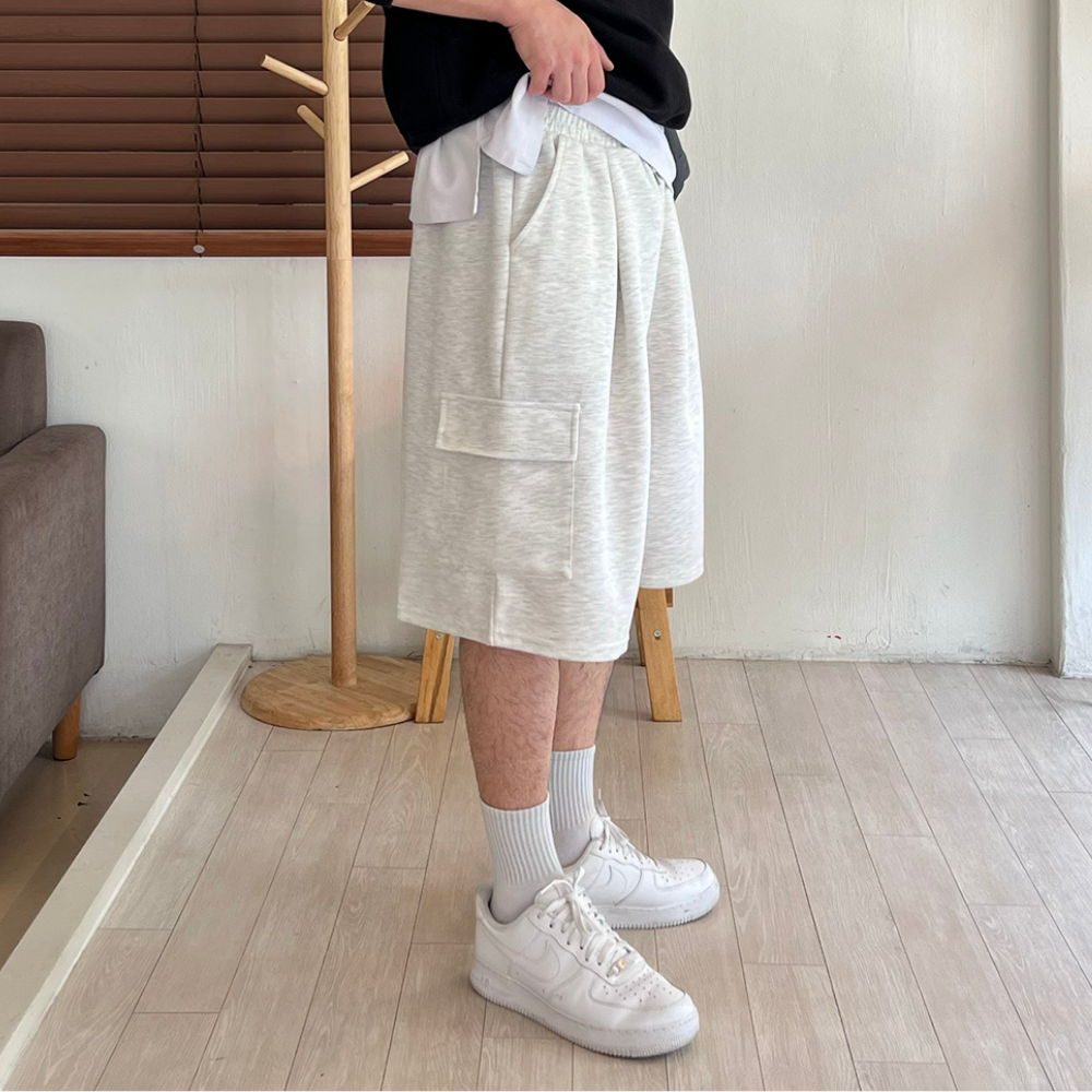 남자버뮤다팬츠 카고반바지 벌룬팬츠 남자와이드반바지 - 상품 이미지