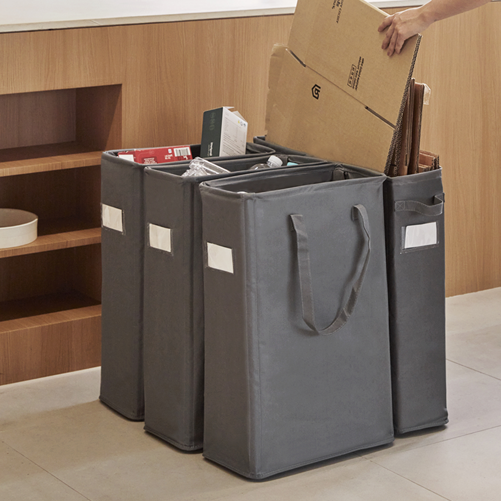 재활용 분리수거함 캐리백 슬림형 1P / 옥스포드 원단 가정용 휴지통