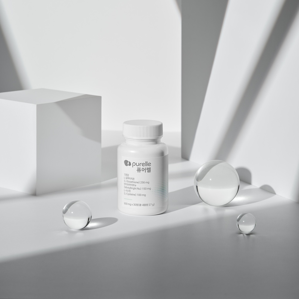 퓨어렐 민티브라이트뉴 98% 먹는 글루타치온 효과 효능 브라이트닝 콜라겐 30정, 3개