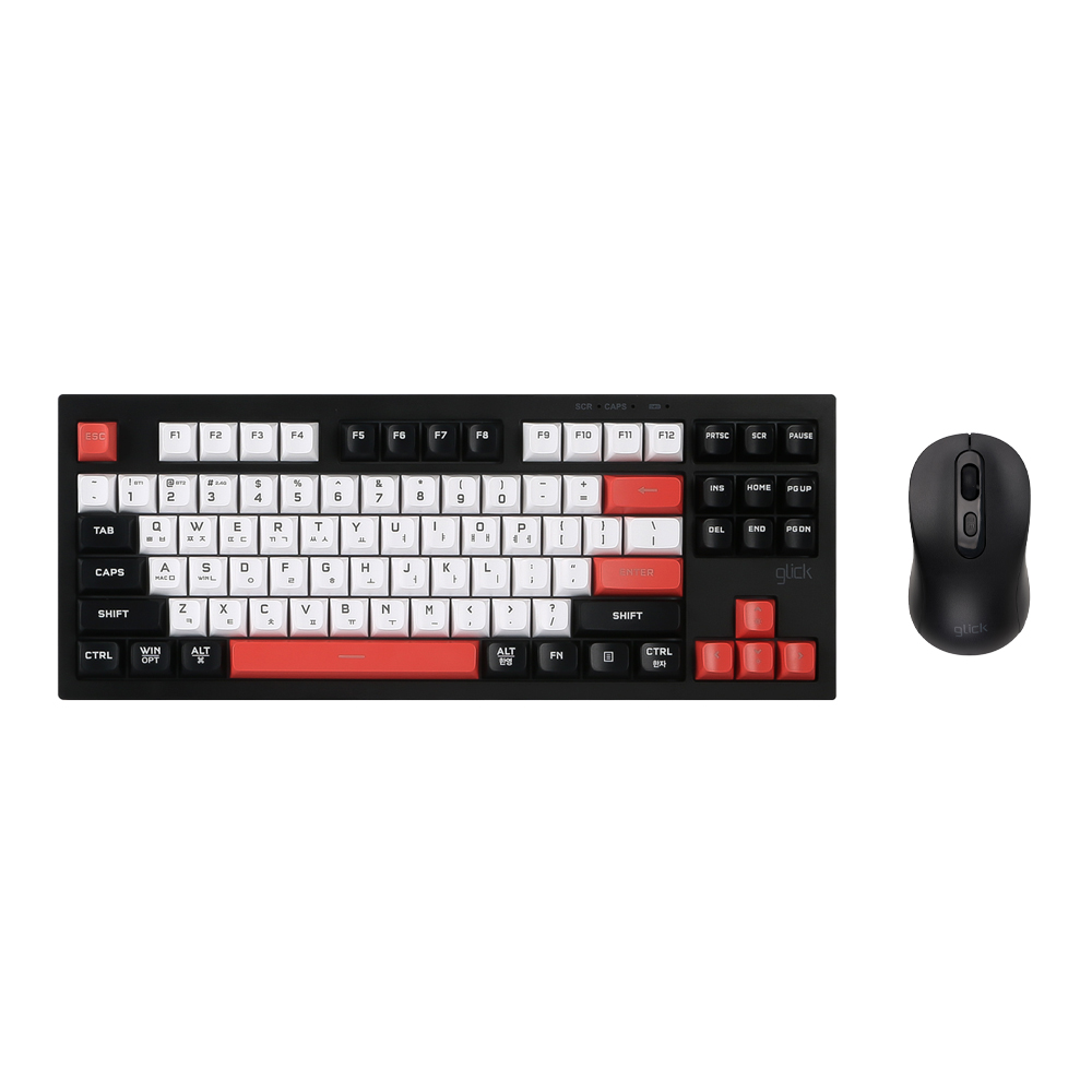 지클릭커 오피스프로 WMK90 사일런스 M 무소음 무선 블루투스 키보드 마우스 세트 87 Greenwich RC2 - 상세 이미지 2