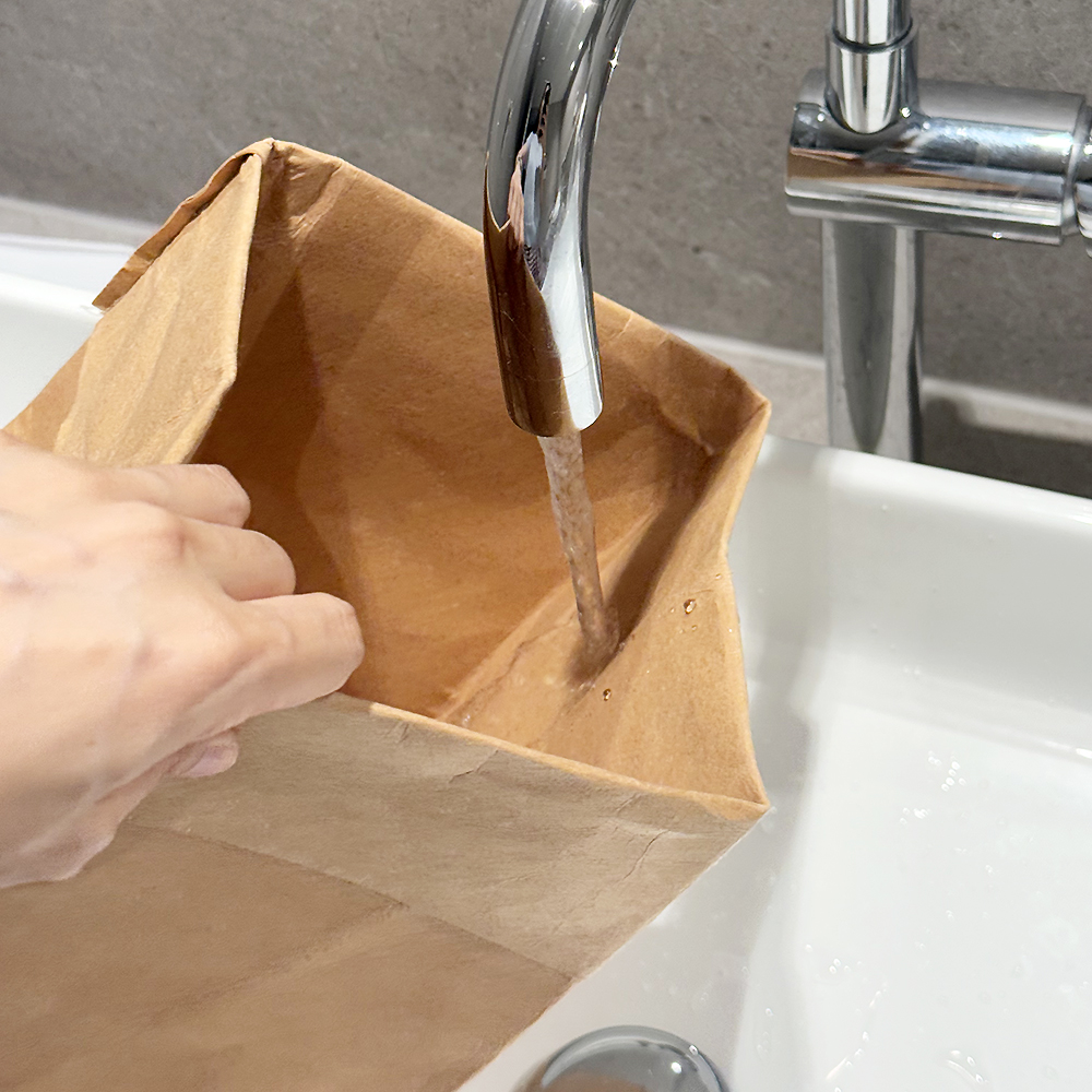 페이퍼백 냉장고 야채 보관함 종이 크라프트지 봉투 수납 S