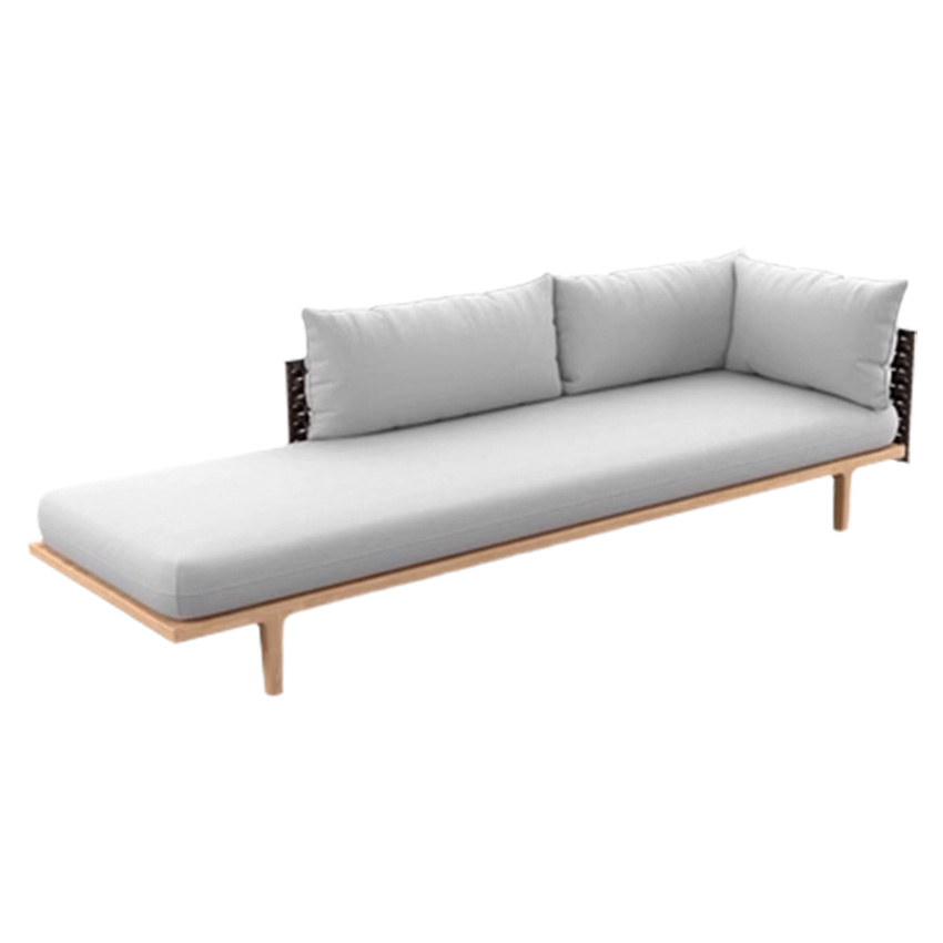 씨라인 라탄 패브릭 야외 원목 소파 Sealine Sofa 2인 - 상세 이미지 4