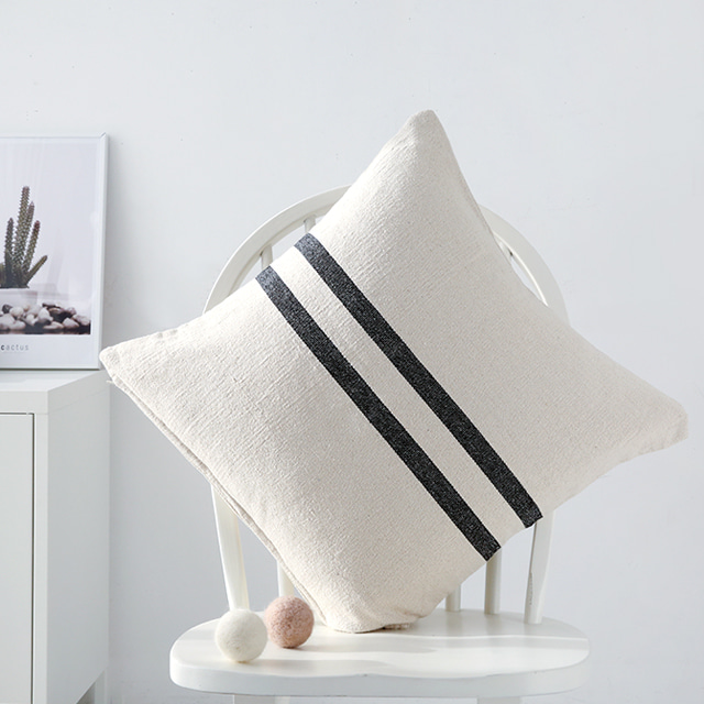 DUJUL 쿠션커버 블랙 0324.9933, 50cm x 50cm - 상품 이미지