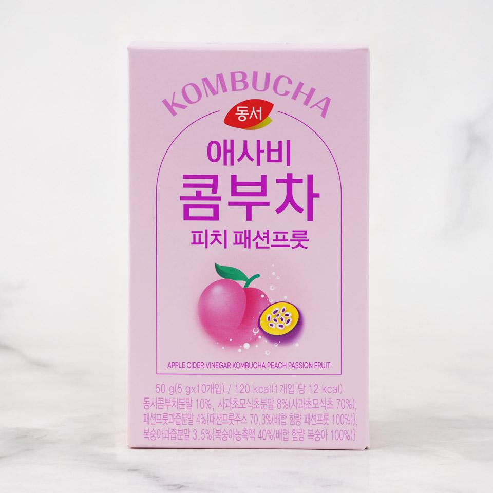 메가마트 동서 애사비 콤부차 피치 패션프룻 50g(10T) - 메인 이미지