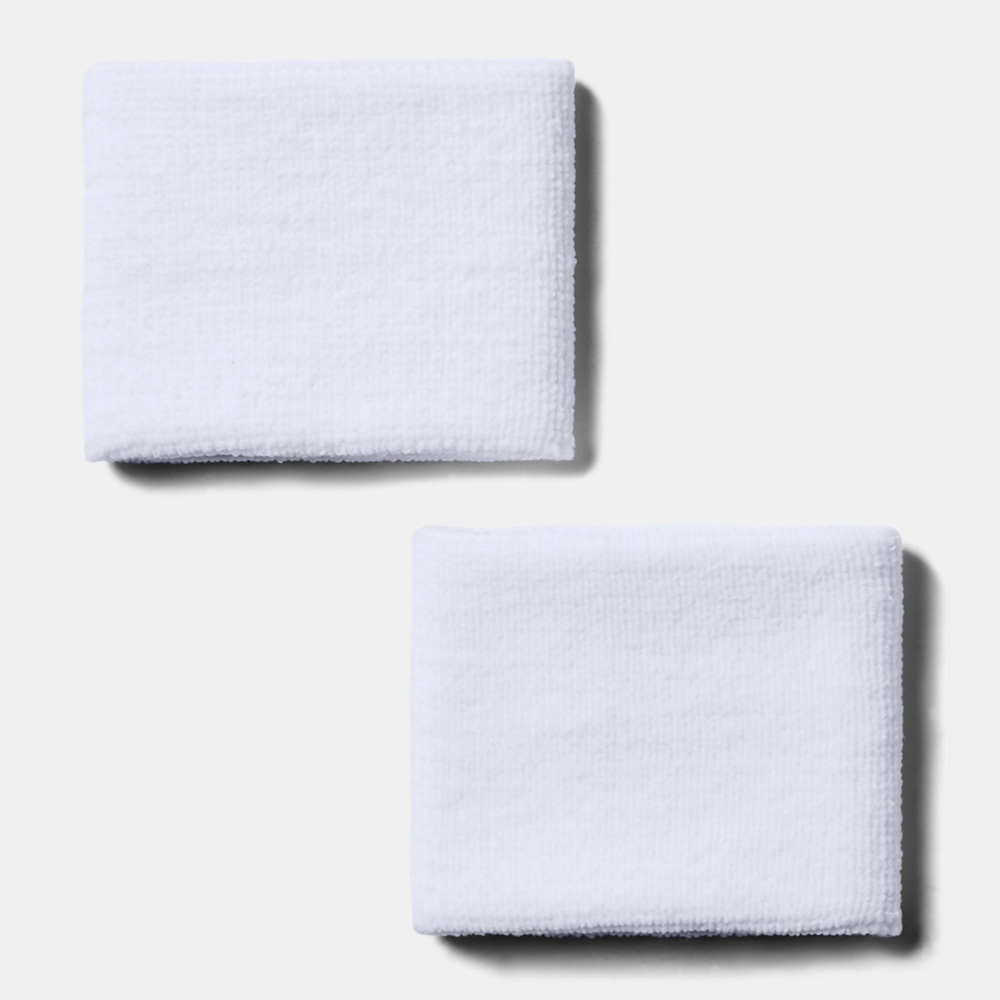언더아머 손목밴드 퍼포먼스 숏 화이트 러닝 운동 스포츠 테니스 아대 1276991-100 - 상세 이미지 4