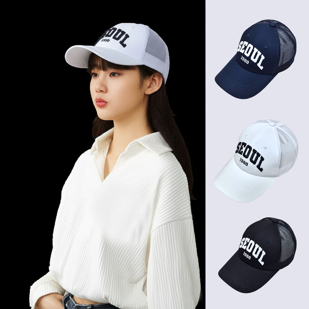 남자 메쉬 볼캡 러닝 모자 코리아 대한민국 서울 모자 런닝 볼캡