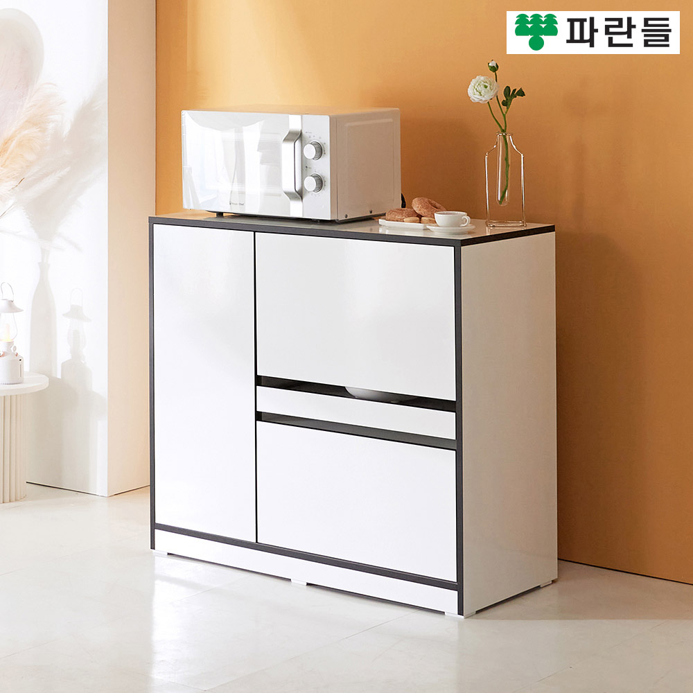 파란들가구 LPM 900x825 도어 전자렌지대 주방렌지대 수납장 - 상세 이미지 5