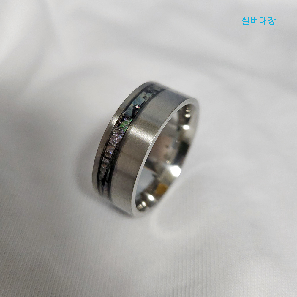 써지컬 스틸 커플 남자 여자 레이어드 링 패션 우정 선물 반지 - 상세 이미지 2
