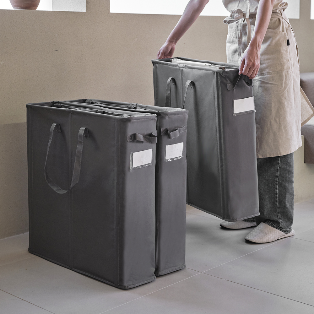 재활용 분리수거함 캐리백 슬림형 1P / 옥스포드 원단 가정용 휴지통