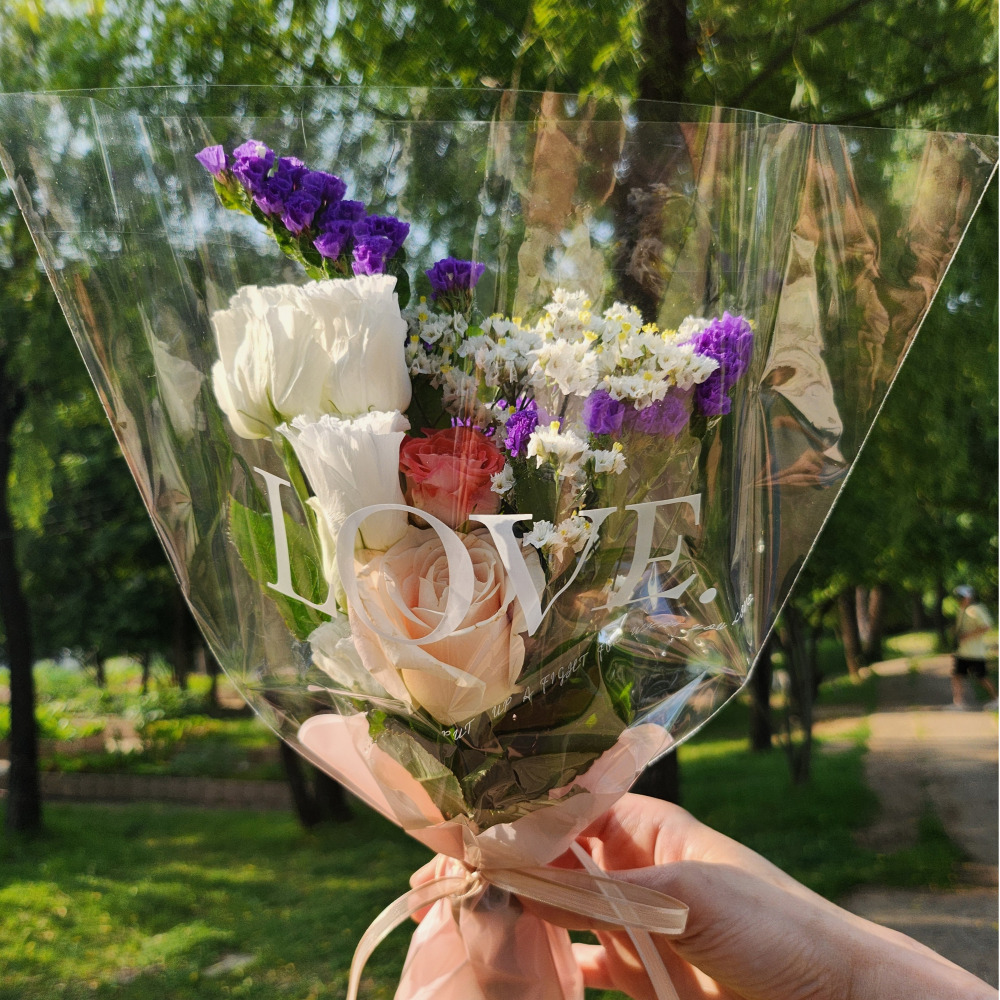 [화담소] 러브유 한다발 축하꽃다발 생화 꽃다발 택배 단체 - 상세 이미지 4