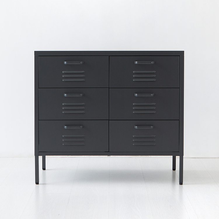 MKB 캐비넷 수납장 6칸 800715 N형 800x400x715mm, 3단, 다크그레이 6562.0434 - 상품 이미지