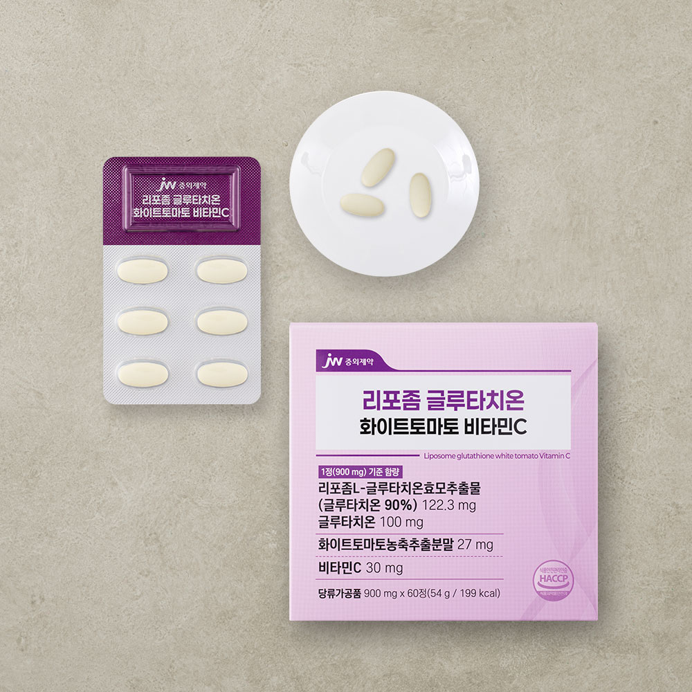 JW중외제약 리포좀 글루타치온 화이트토마토 비타민C 900mg 60정, 1개 - 상세 이미지 5