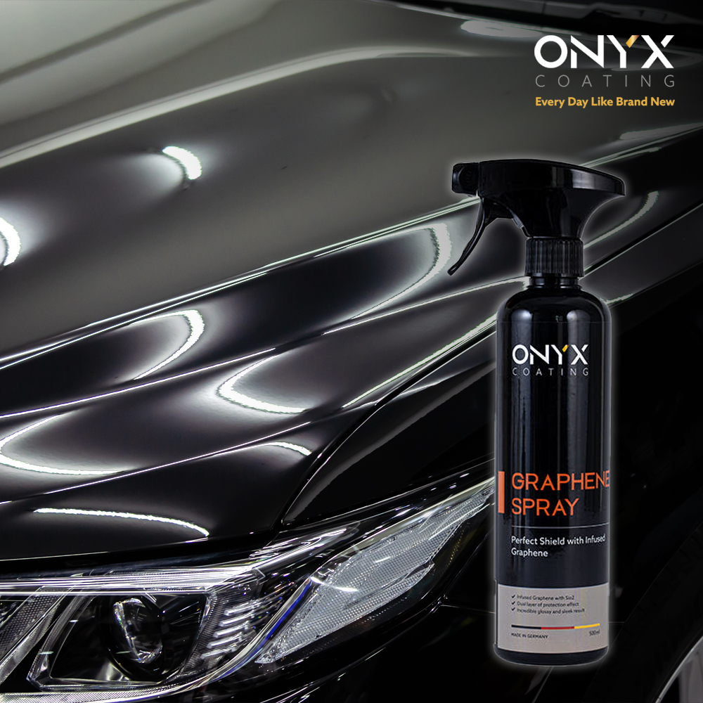 고광택 차량용 물 왁스 그래핀 코팅제 오닉스 스프레이 500ml