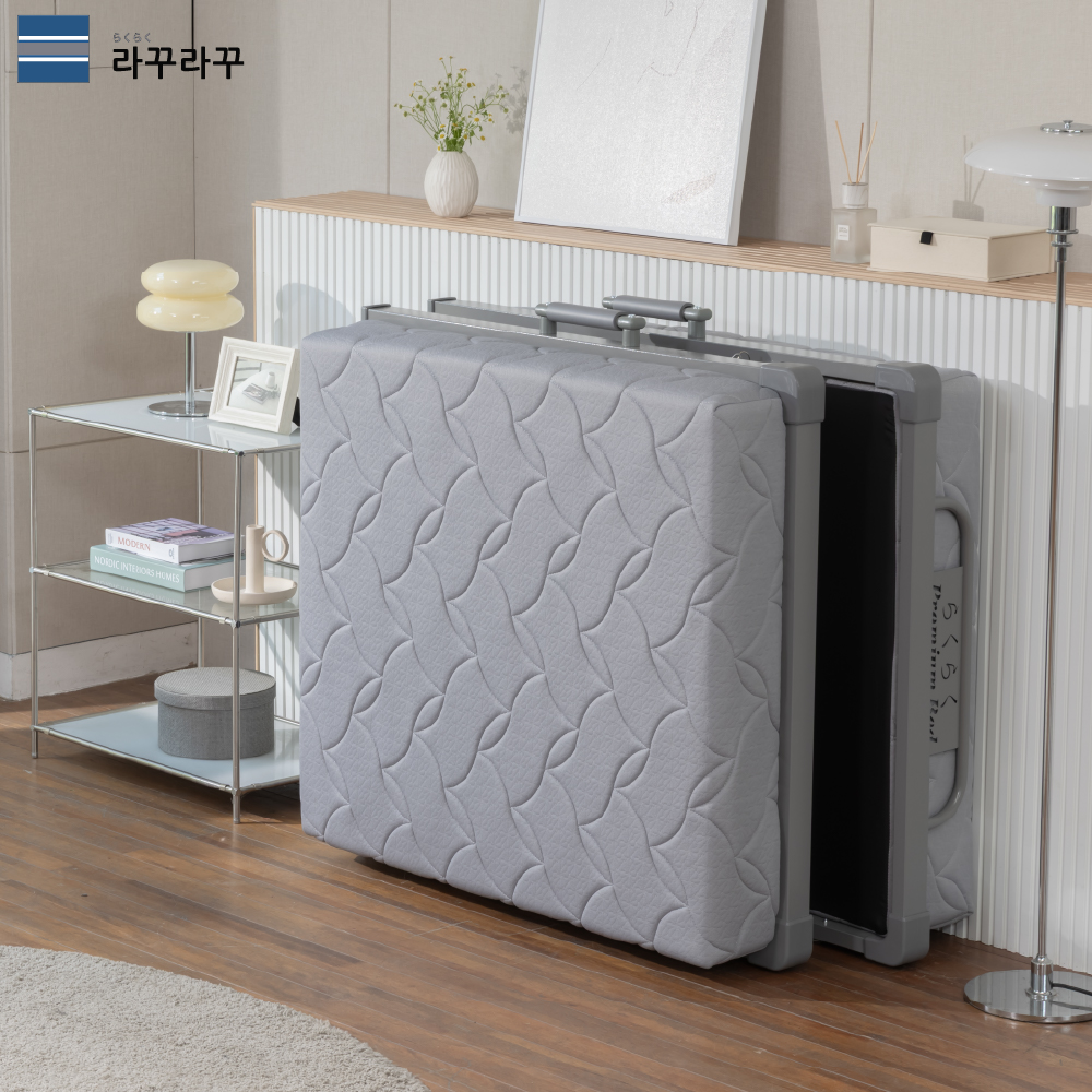 라꾸라꾸 접이식침대 유로탑 포켓스프링 18cm 매트리스 고밀도 메모리폼 슈퍼싱글