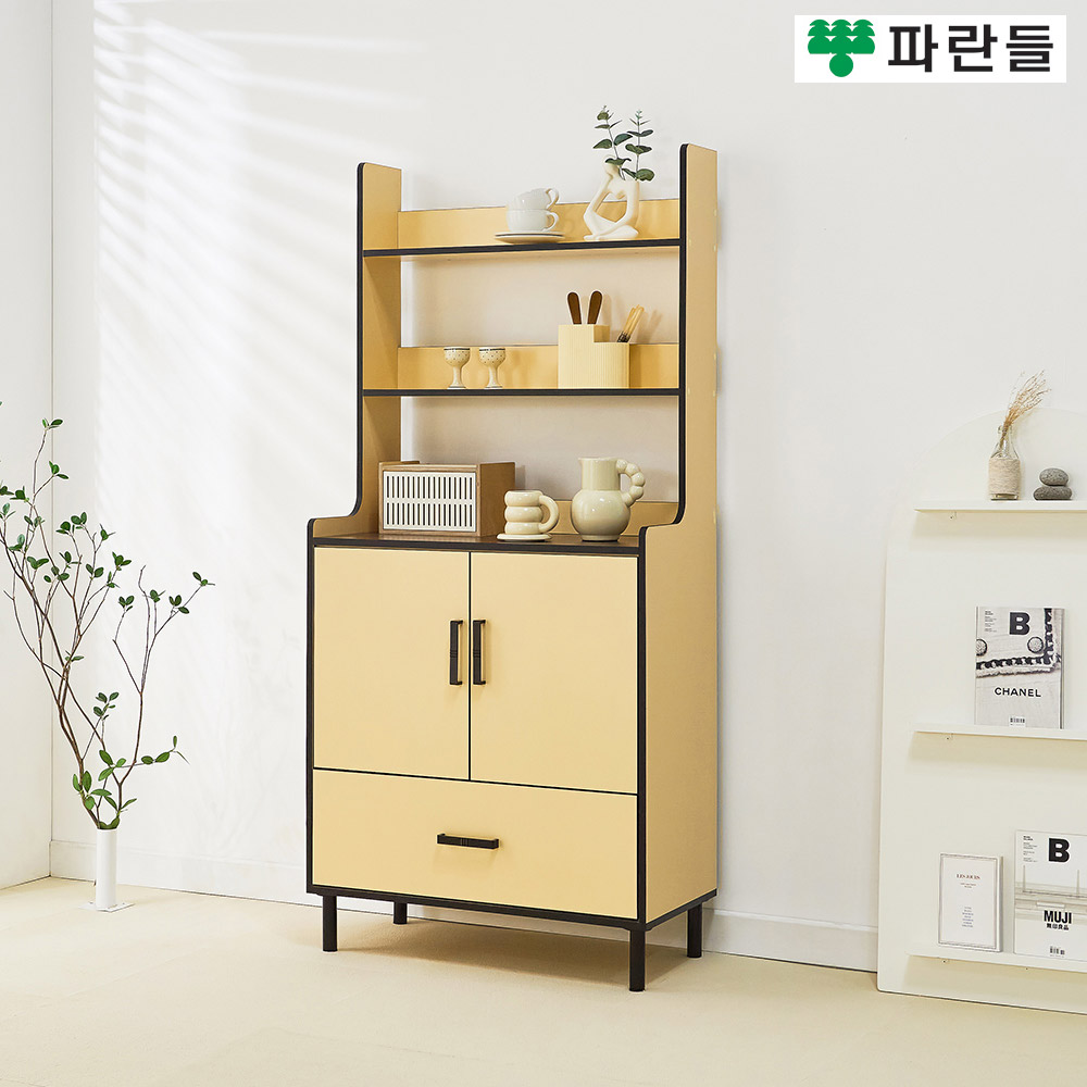 파란들가구 LPM 상하일체형 주방수납장 그릇장 다용도수납장 - 상품 이미지