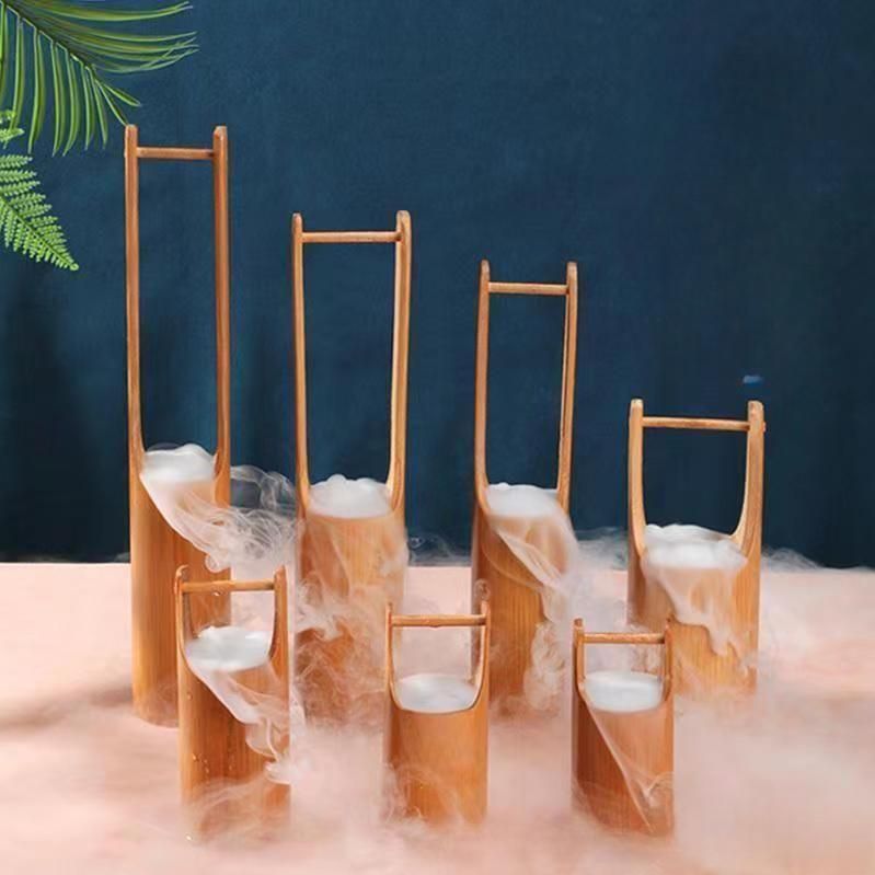 드라이아이스 대나무통 일식 사시미 초밥 연출 소품 A 대나무