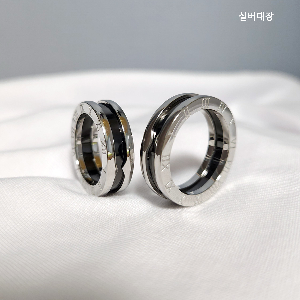 써지컬 스틸 데일리 커플 남자 여자 패션 선물 심플 링 반지 - 상세 이미지 4
