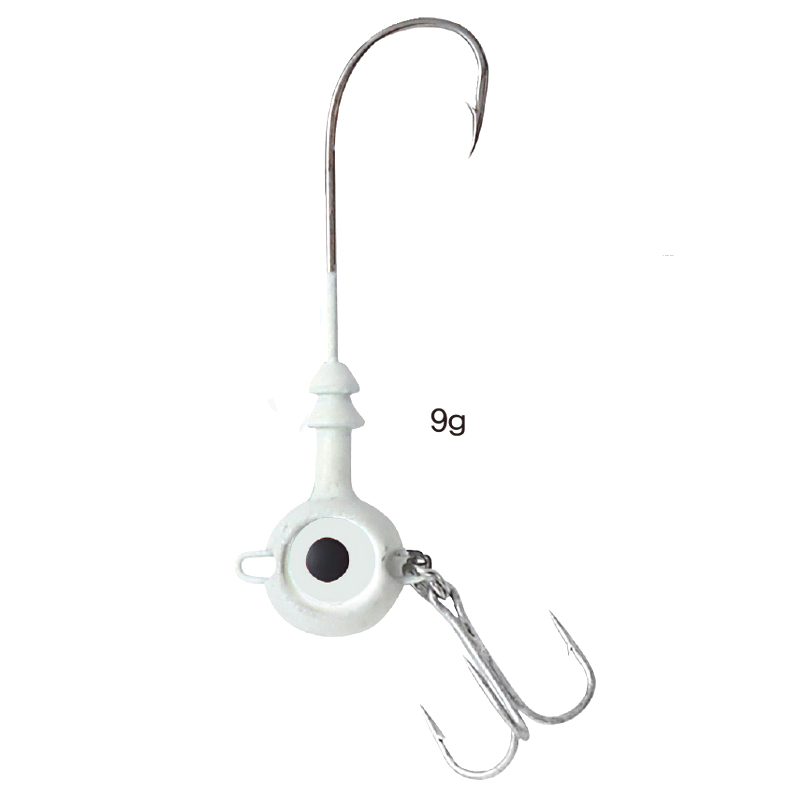 백경조침 BK-495 트리블 브라이트지그 (웜장착용) 풀치 갈치 9g, 야광 - 메인 이미지