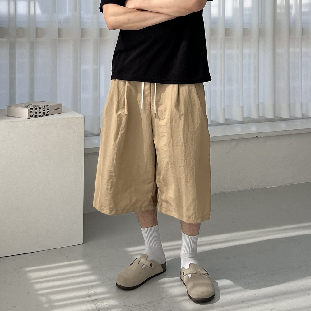 나일론반바지 남자버뮤다팬츠 벌룬팬츠 통큰반바지 - 상세 이미지 2