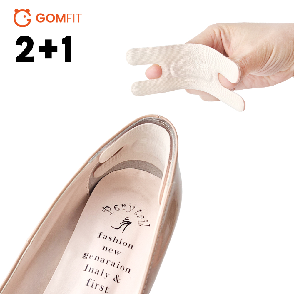곰피트 3세트 구두 하이힐 뒤꿈치 까짐 물집방지 보호 쿠션 패드 실리콘 남녀공용 - 상품 이미지